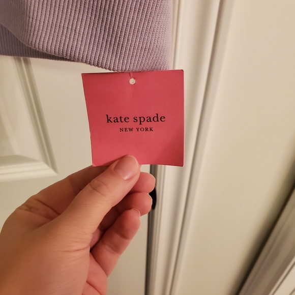 NWT Kate Spade CroppedSweater with Pleater Sleeves and Collar - Picture 4 of 5